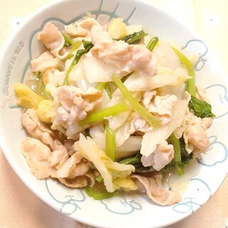 【おかず】白菜と豚バラのシャンタン煮
